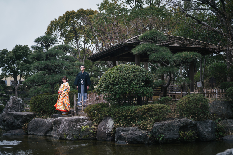 緑の美しい庭園