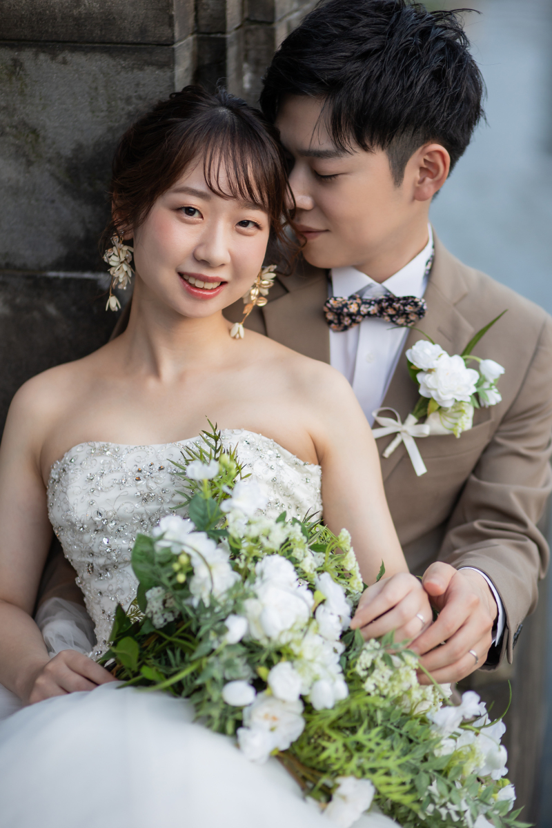 ドレスとタキシードにお色直し♪