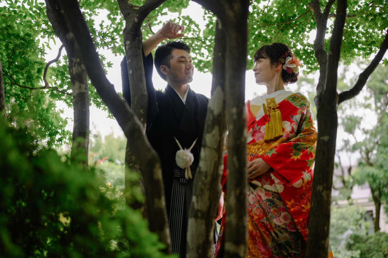 林の中のお二人♪