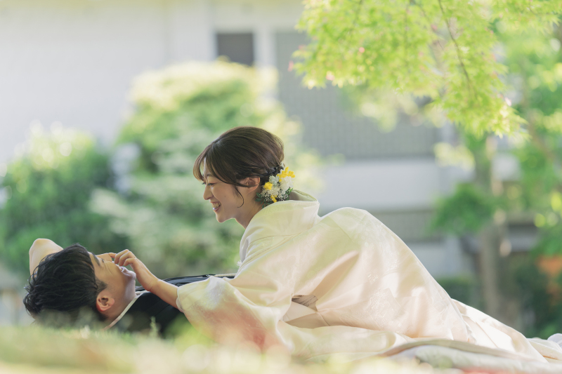 自然な笑顔のお二人を♡