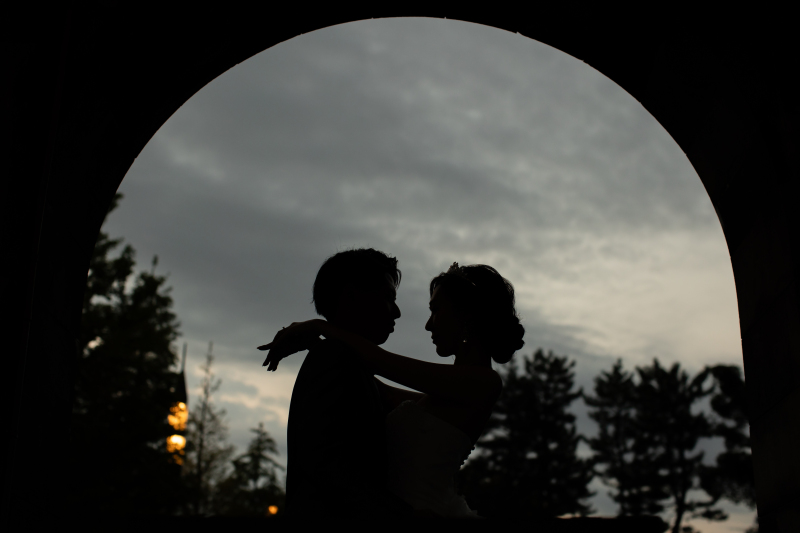 美しいシルエット撮影