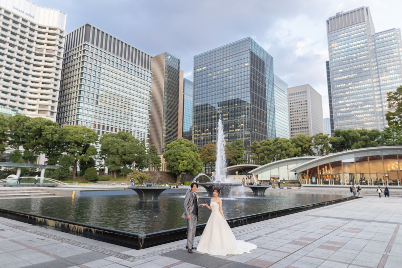 次は噴水公園での撮影