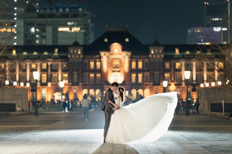 ふわっとドレスを靡かせて♡