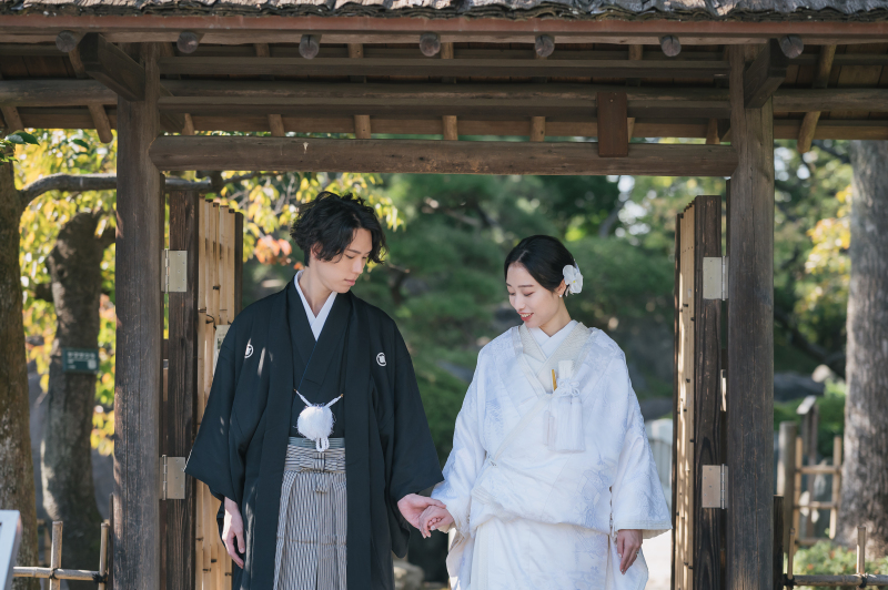 緑の美しい庭園で♡