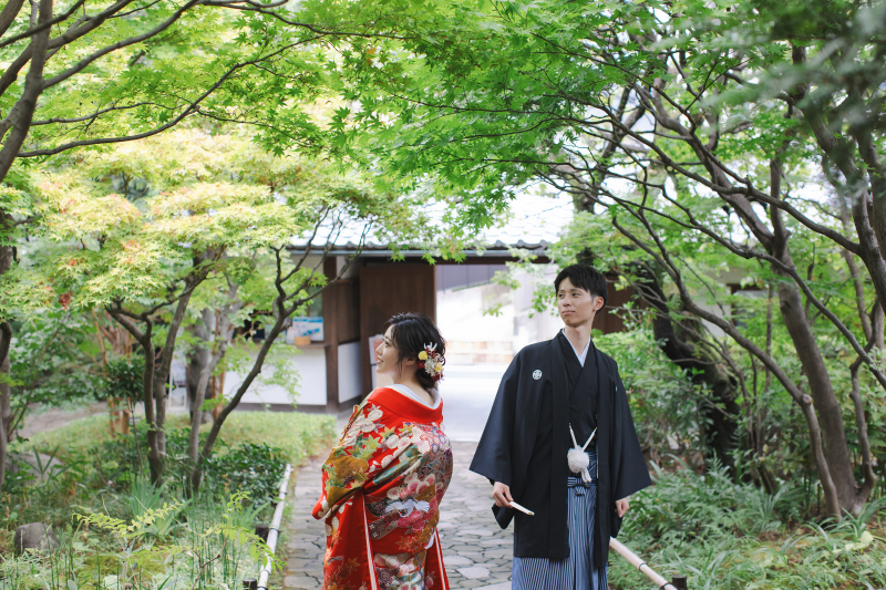 緑の映える庭園をお散歩