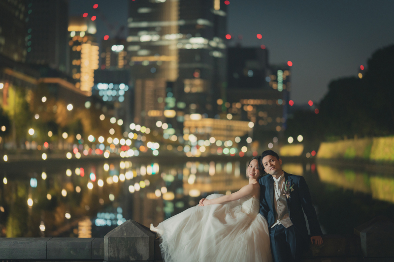 和田倉門のお濠できらめく夜景☆