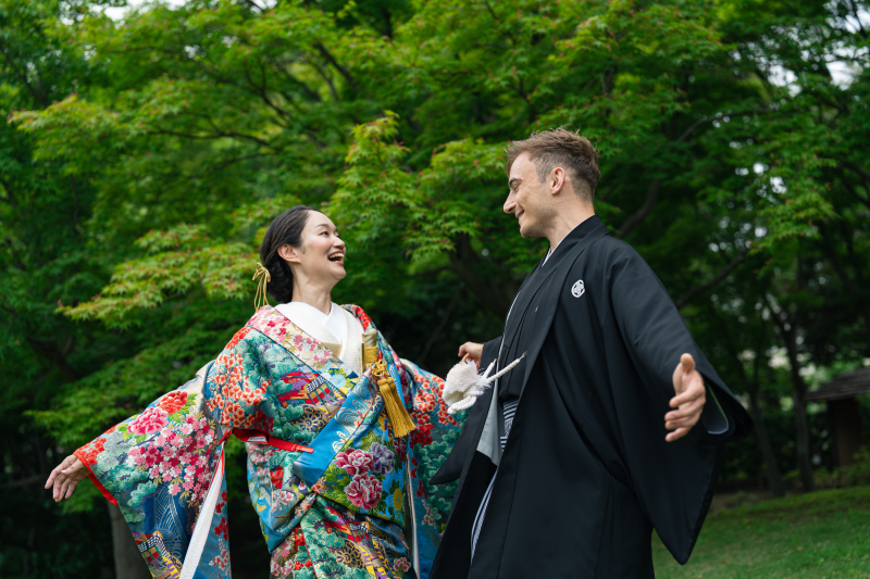 おふたりらしいショットに