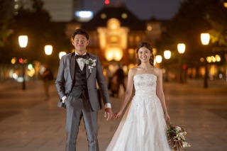 わんちゃんと一緒の東京ロケーションフォト