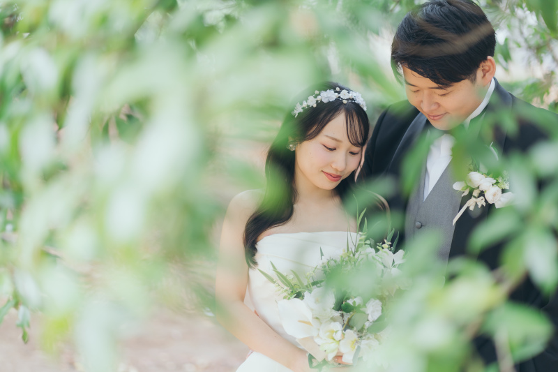 草木に囲まれながら♪