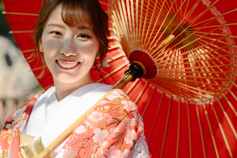 木漏れ日を受けて