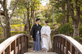 白無垢の和装と洋装のいいとこどり♪