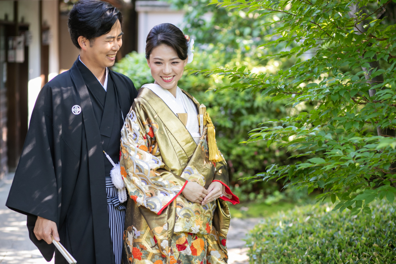 和装を着て目白庭園へ！