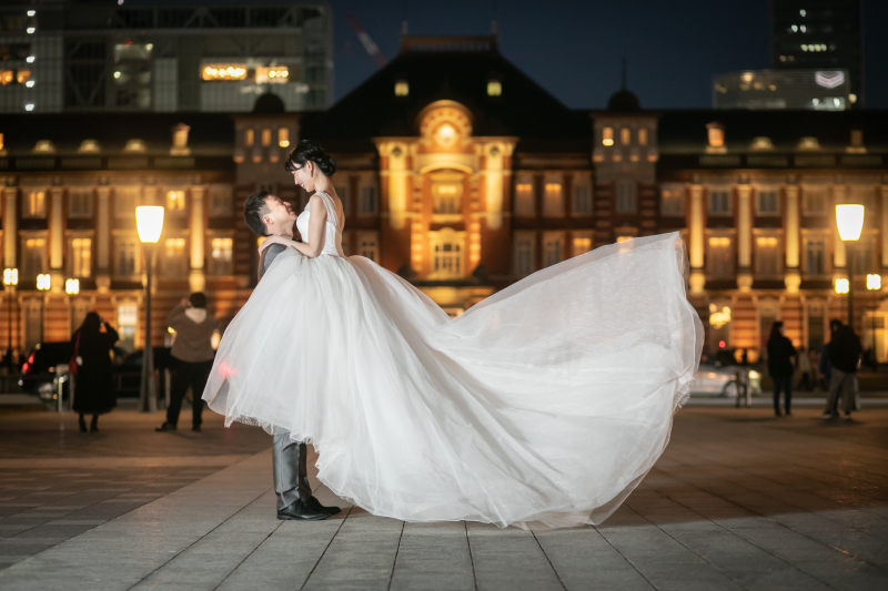 ドレスの形状は完璧!