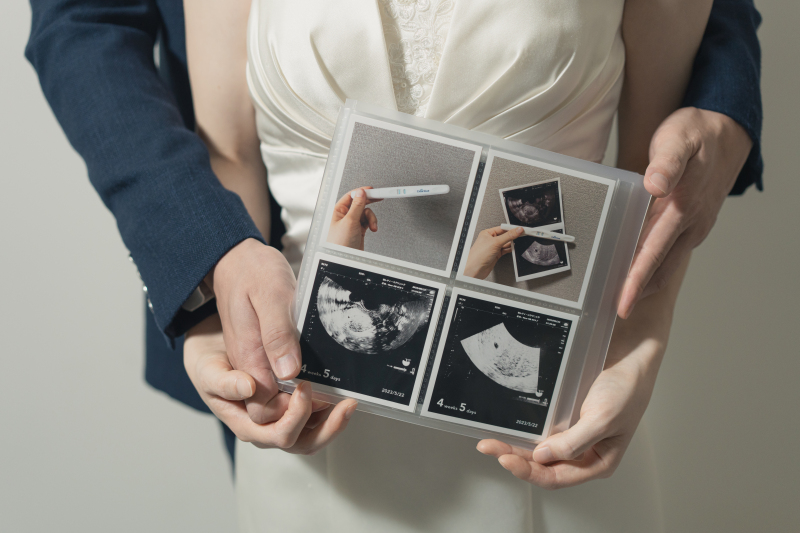 お腹の赤ちゃんのエコー写真♡