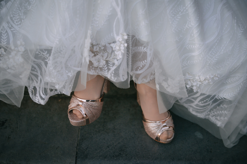 新婦様のシューズカット！