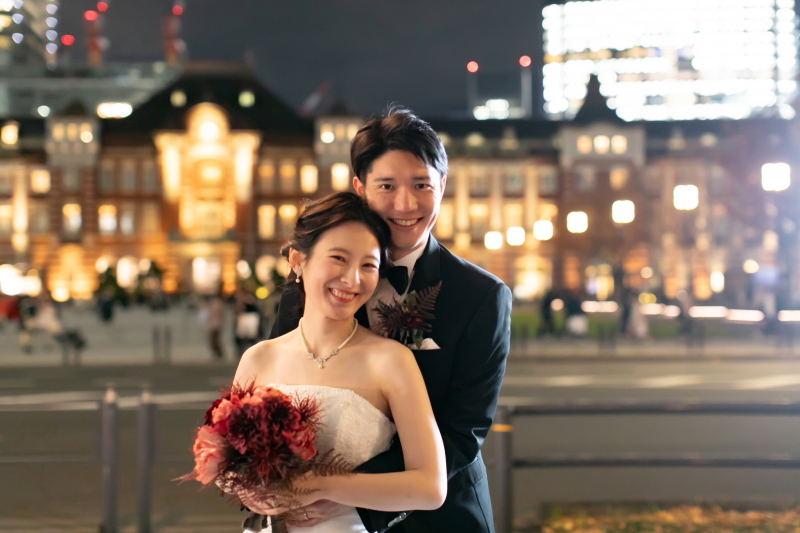 王道の東京駅前ショットも♡