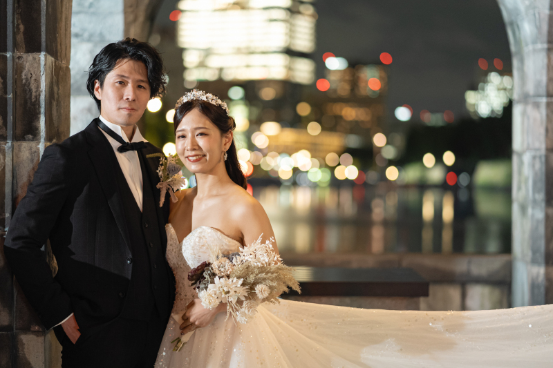 寒い冬でも温もりを感じさせるような、ロマンティックな丸の内ロケーション撮影でした