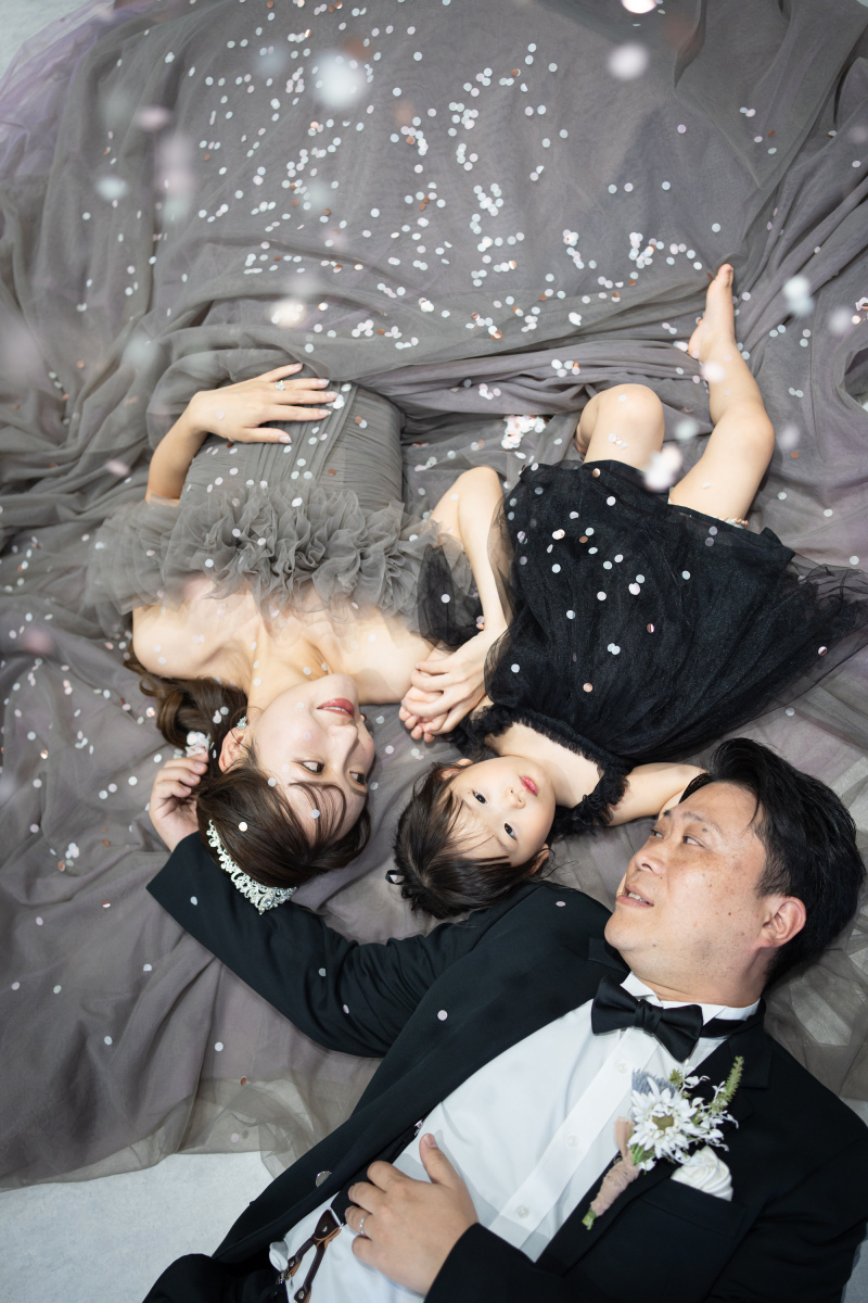 まずはスタジオでのファミリーフォト！