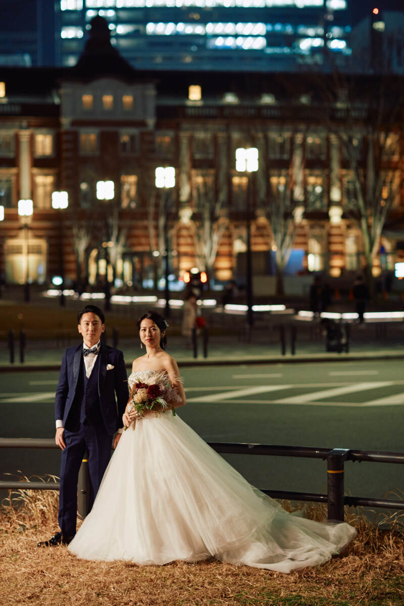 斜めからの東京駅ショット