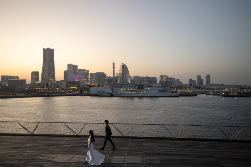 夕陽が綺麗な頃合いに！