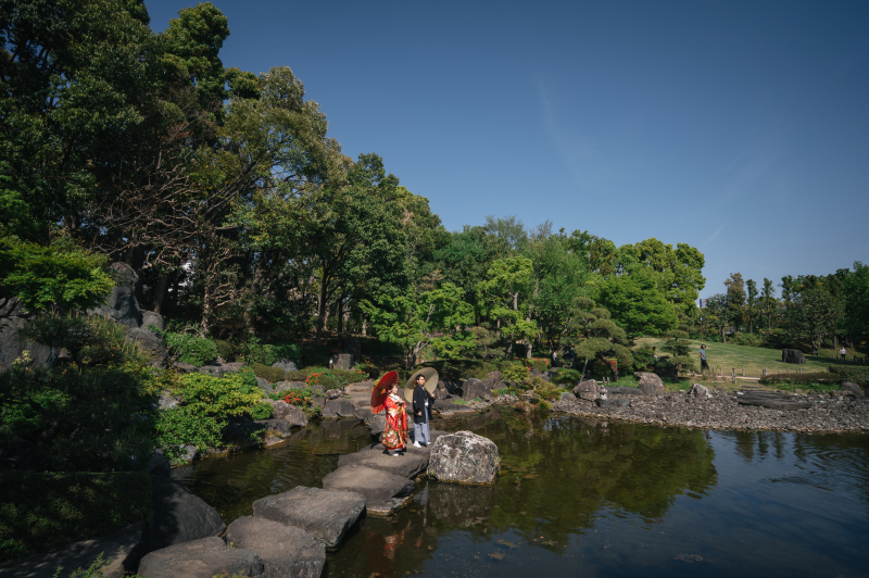 広々とした庭園