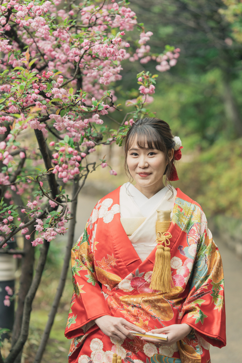 八重桜が鮮やか♪