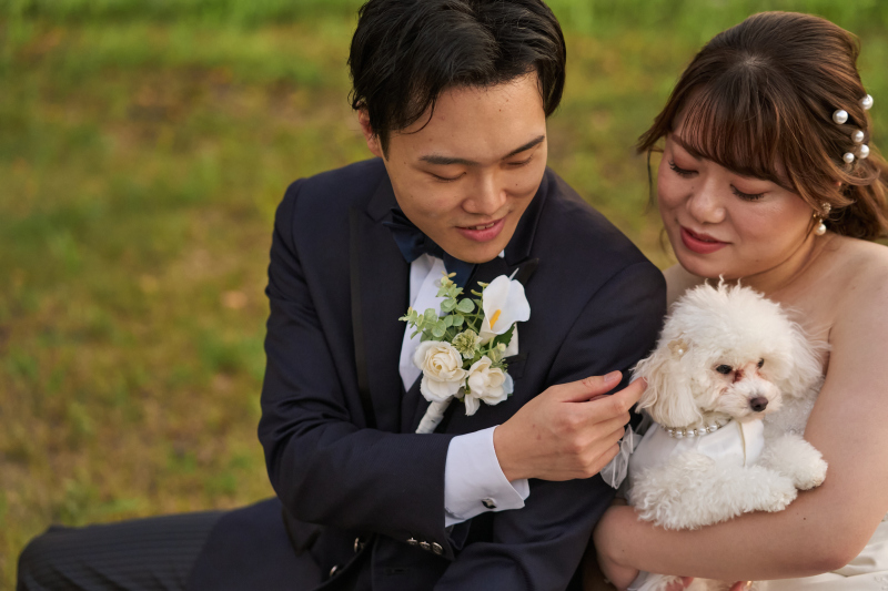 愛犬を含めてお話をしながら