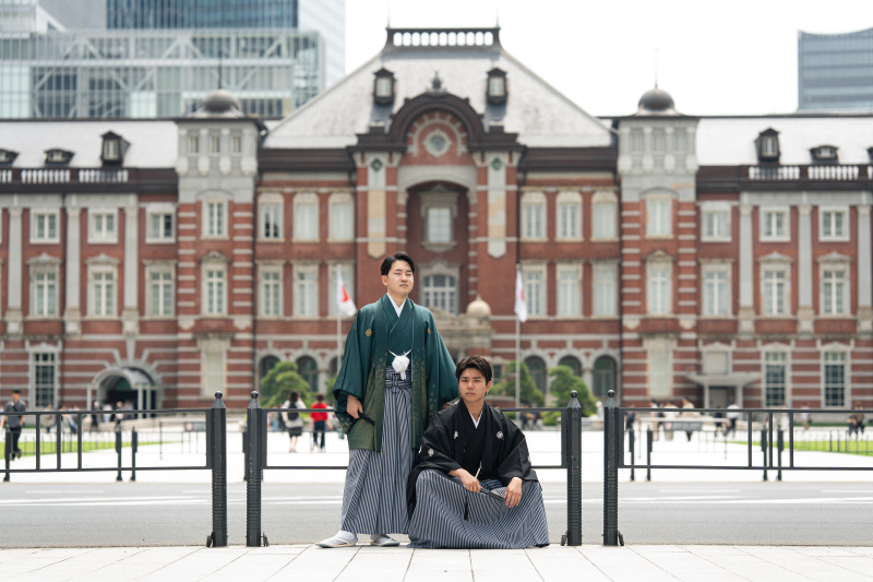 幼馴染の成人式ショット