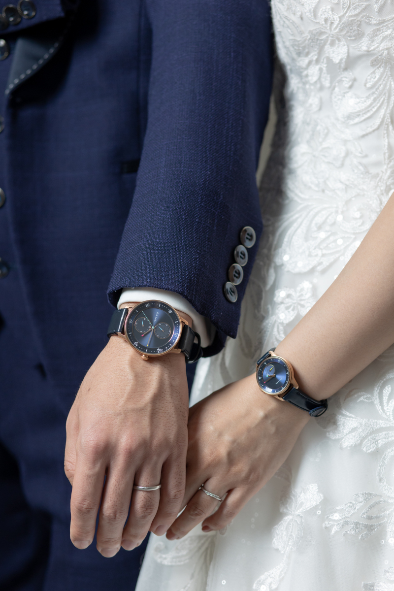 腕時計をお付けしながら!