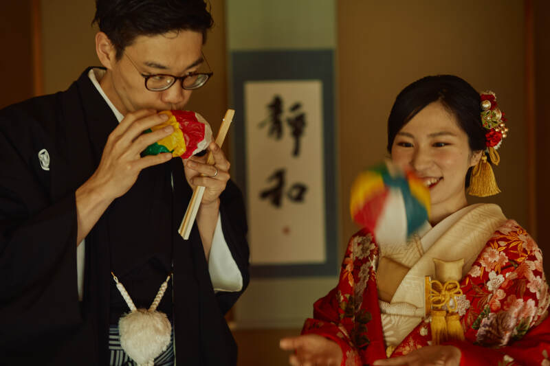 可愛い紙風船シーン♪