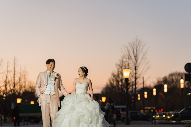 夕暮れの行幸通り