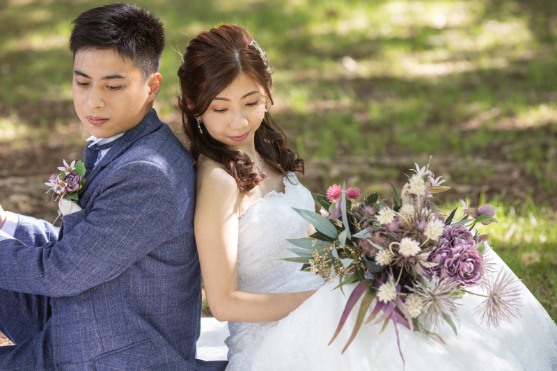 ヴィンテージ風ブーケが映えて♡