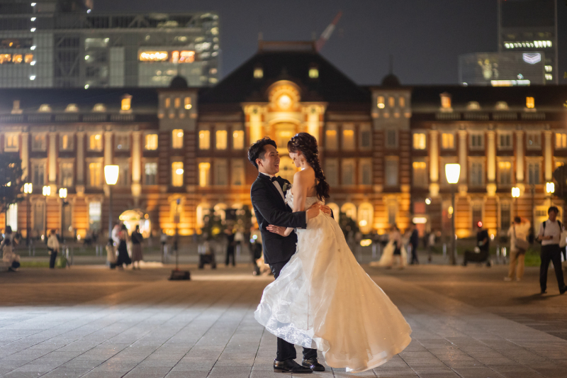 クルっと回って動きのあるショット