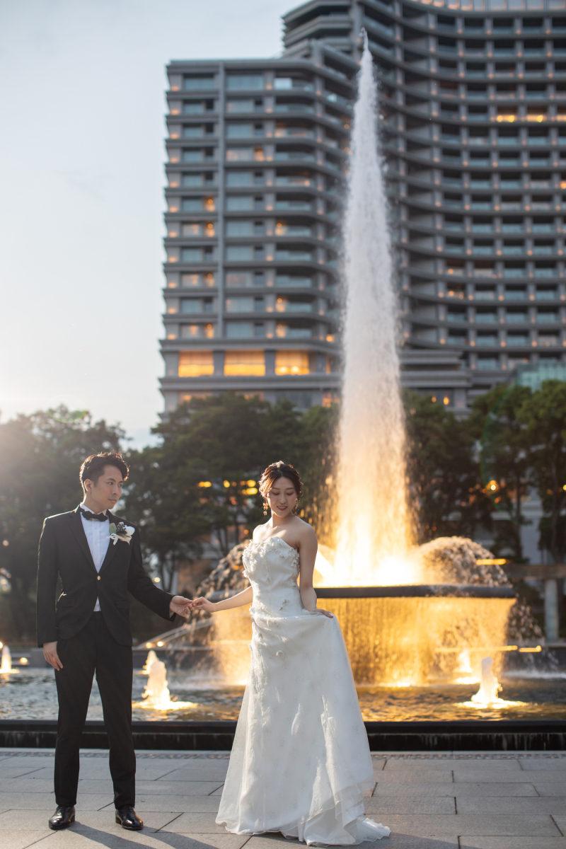 貴重な噴水のタイミングでのショット