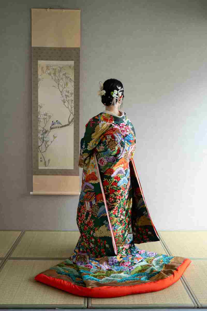 綺麗な色打掛！