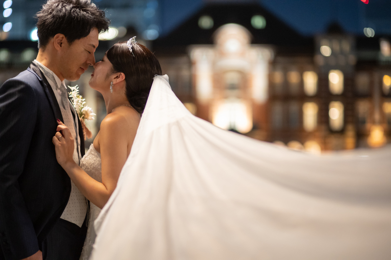 ベールもつけて