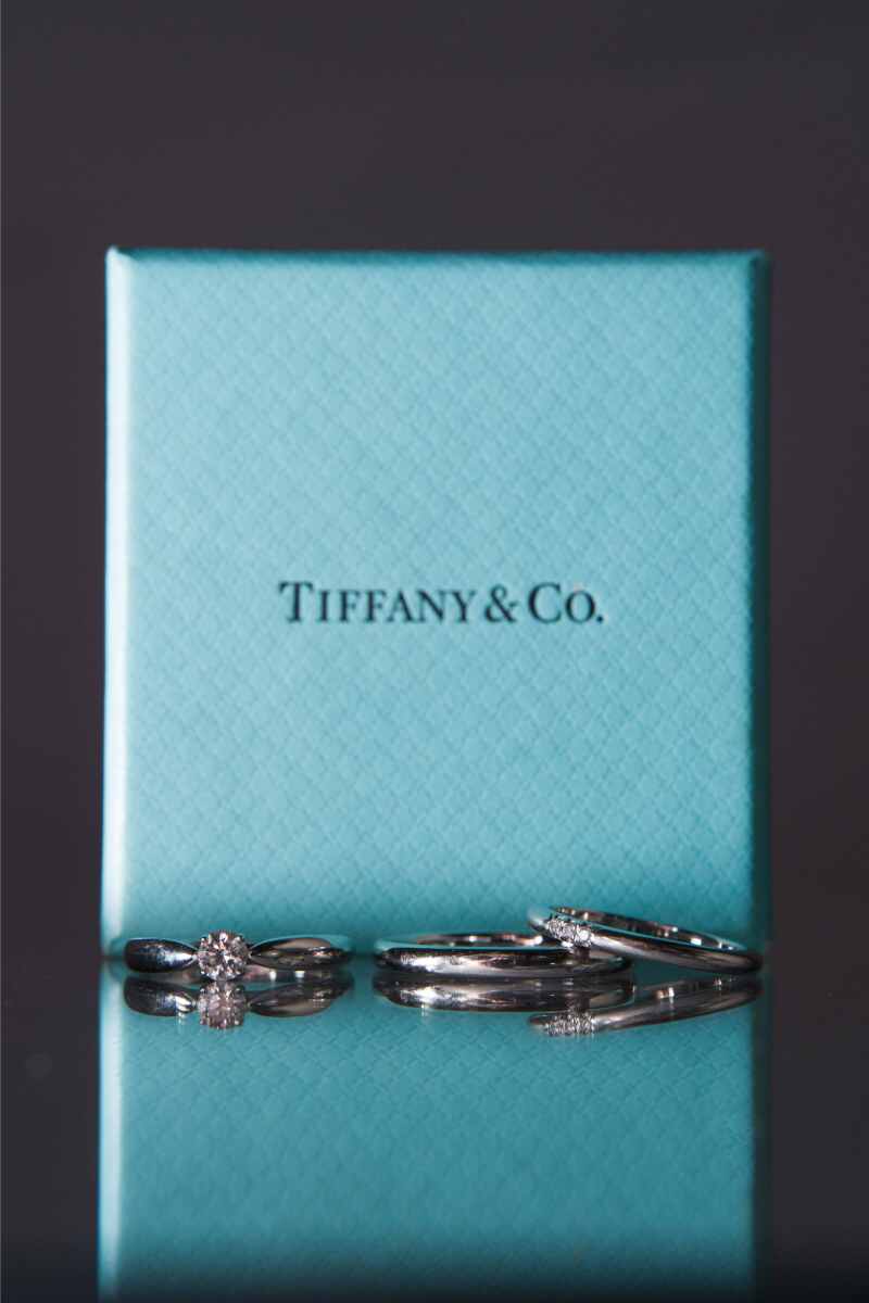 指輪3つ並べて！