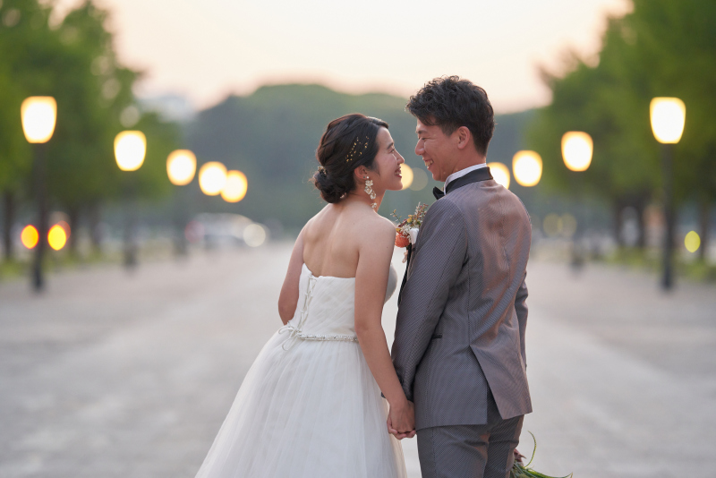 大通りで見つめ合って♡