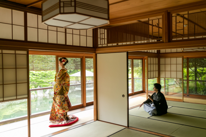 和室の空間を活かして