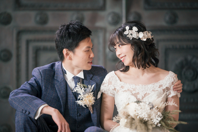 お二人見つめ合って♡