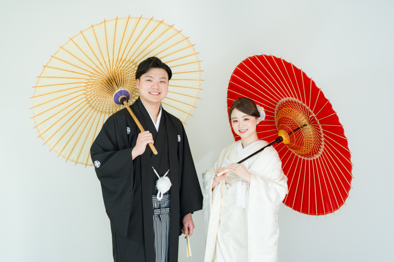 番傘を使って華やかに！