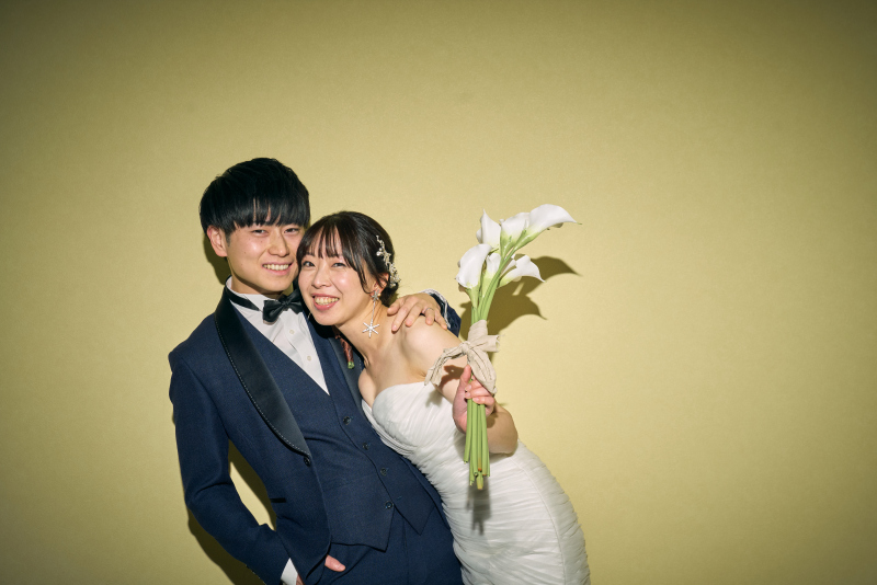 お二人らしいショット♡