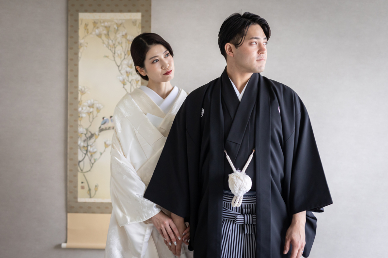 スタジオで白無垢！