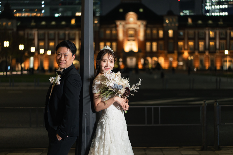 街灯を挟んで♪