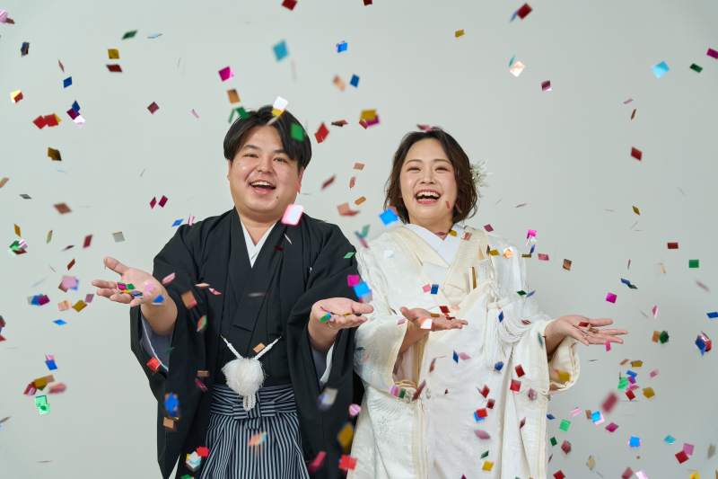 コンフェッティで華やかに！