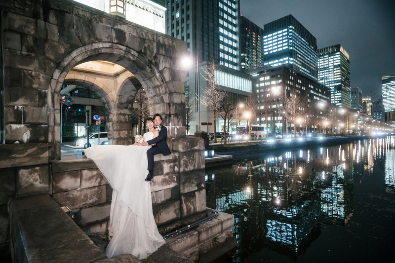 青みがかった加工も素敵