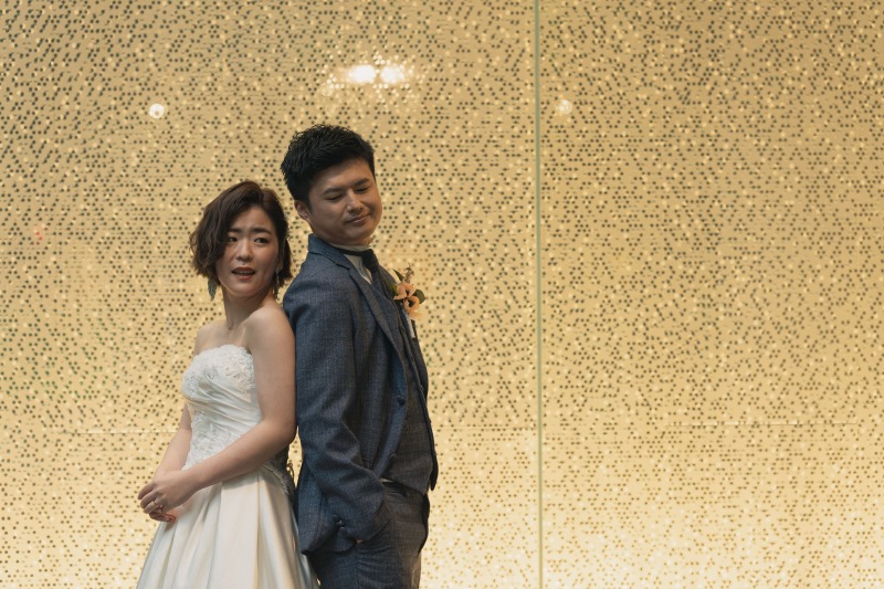 キラキラした壁で