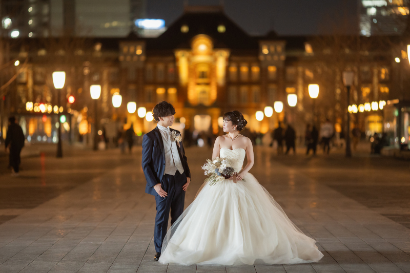 東京駅前の美しい撮影♪