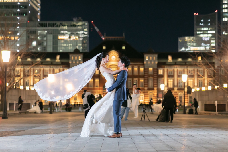 ご友人のご協力も得たヴェールショット♪