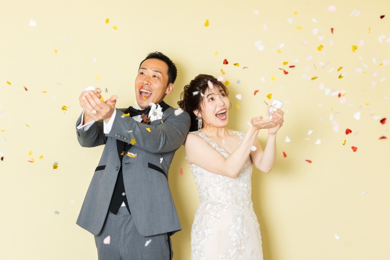 小物を使ってポップな仕上がりに